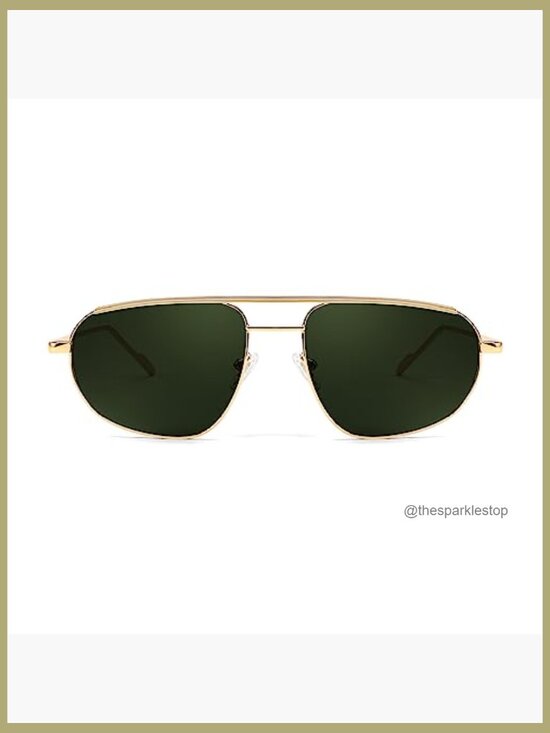 Metal Frame Retro Aviator Sunglasses Polarized UV Protection main image 6